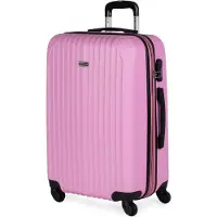 Itaca for woman. T71560-08 4 Wheeled Travel Case Medium T71560 pink -66x41x27cm (OSFA), Casual, ABS / Polycarbonate