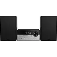 Philips TAM4205M2/12, Hemmaljud mikrosystem, Svart, Silver, Låda, 80 W, 2-vägs, 4 O
