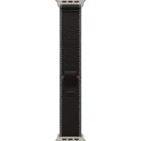 Apple - Slinga för smart klocka - 49 mm, naturlig titanfinish - storlek S/M - svart/träkolsgrå - för Watch Hermès Series 9, SE 3, Series 10, Series 11, Series 8, Series 9, Ultra 2, Ultra 3