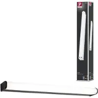 Paulmann Vägglampa , Arneb, Svart, Badrum, Aluminium, Modern