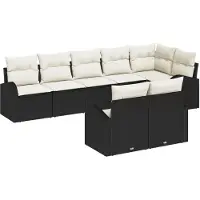 vidaXL Trädgårdsoffset 8 pcs konstrotting