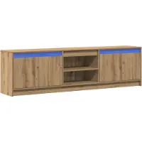 vidaXL TV Enheter 2 pcs Brun 180 x 34 x 50 cm Konstruerat trä