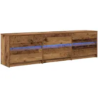 vidaXL TV Enheter 2 pcs Gammalt trä 180 x 34 x 50 cm Konstruerat trä