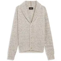 BOSS Knitted cardigan in cashmere and wool