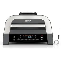 Ninja DG551EU, Varmluftsfritös, 3,8 l, Single, Svart, Silver, Röra, Fristående