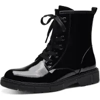 Marco Tozzi Stövlett med snörning svart