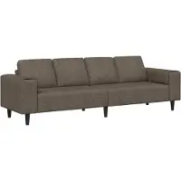 vidaXL Vardagsrumsoffa Mörkgrå 250 x 77 x 76 cm