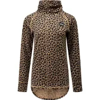 Eivy - Underställ dam - Icecold Merino Wool Top Leopard för UnisexUll - Storlek L - Brun