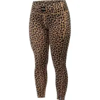 Eivy - Underställ dam - Pocket Merino Wool Tights Leopard för UnisexUll - Storlek L - Brun