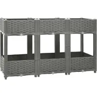 vidaXL Barbord vit 120x60x105 cm