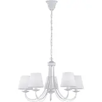TRIO Lighting Ljuskrona Cortez, dimbar, Vitt / opal, Vardagsrum / matsal, Metall, Ljuskronor