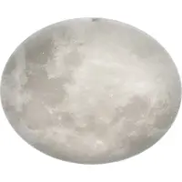 TRIO Lighting LED taklampa Lunar, dimbar, Vitt / opal, Vardagsrum / matsal, Syntetmaterial, Modern, LED-taklampa