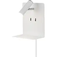 TRIO Lighting LED vägglampa Element, Vitt / opal, Vardagsrum / matsal, Metall, Modern, LED-vägglampa, vägglampa inomhus