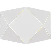 TRIO Lighting LED vägglampa Zandor, Vitt / opal, Vardagsrum / matsal, Metall, Modern, LED-vägglampa, vägglampa inomhus