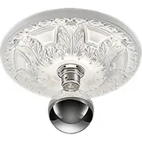 TRIO Lighting Taklampa Lilly, Vitt / opal, Vardagsrum / matsal, Gips / lera, Modern, Taklampa