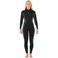 Rip Curl Dawn Patrol 4/3 Mm Våtdräkt I Neopren Med Långa ärmar Och Dragkedja På Ryggen För Damer