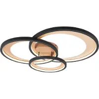 TRIO Design taklampa svart inkl LED 3-stegs dimbar - Joran