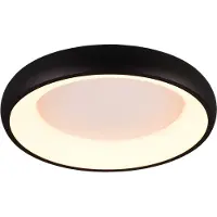 TRIO Lighting LED taklampa Cardona, dimbar, Svart, Vardagsrum / matsal, Metall, Modern, LED-taklampa
