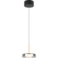 TRIO Lighting Glas pendellampa Celeste, dimbar, Förkromad / silver, Vardagsrum / matsal, Glas, Modern, Pendellampa