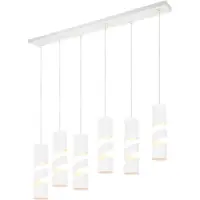 TRIO Lighting Hänglampa Stream, dimbar, Vitt / opal, Vardagsrum / matsal, Metall, Modern, Pendellampa