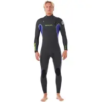 Rip Curl D/patrol Perf 4/3 Mm Gb Stm Långärmad Neopren Våtdräkt Med Bröst Blixtlås