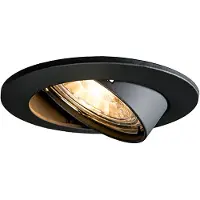 QAZQA Smart infälld spotlight svart lutbar inkl. Wifi GU10 - Edu