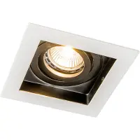 QAZQA Smart infälld spotlight vit inkl. WiFi GU10 justerbar - Carree