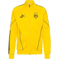 Puma Dortmund Träningsjacka Anthem - Gul/Svart, storlek Small
