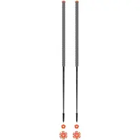 Les batons d'Alain - Skidstavar - Eléphant för Unisex - Storlek 135 cm - Grå