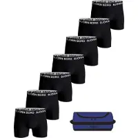 Björn Borg Men's Cotton Stretch Boxer + Wash Bag 7p Multipack 1