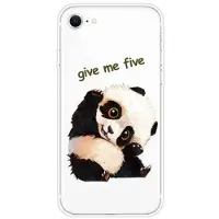 Mtp Products iPhone 7/8/SE (2020)/SE (2022) Stiligt Ultra-Slim TPU-skal - Panda