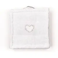 TODAY sittdyna till golvet CONSTANCE, muslin bomull, 40 x 40 x 10 cm