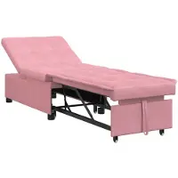 vidaXL Soffsäng Rosa 194 x 67 x 82 cm Sammet