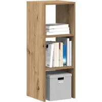vidaXL Bokhylla stapelbar artisan ek 30x30x80 cm konstruerat trä