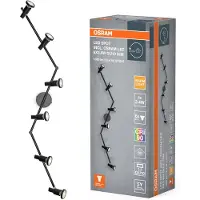 Osram takspotlight, svart 6 lampor Metall GU10-LED 927 dimbar, dimbar, Svart, Metall