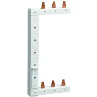 Hager KCL363L KCL363L fasskena 3-polig, 2-radig 125mm vänster vertikal Phase busbar Brun, Blå 3-polig 1 st