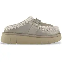 Mou för kvinnor. MU.FW531001B Läder Clogs Special grå (41), Hud, 3 till 5 cm, Ingen, Casual