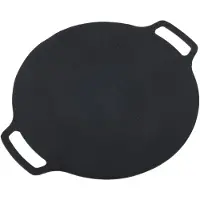 Cosy Homes 30cm Koreansk Grillpanna Non-Stick Rund Medicinsk Sten Utomhus Grillpanna för Bärbart Gasolkök