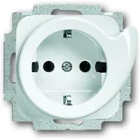 Busch-Jaeger Insats Vägguttag Renvit (RAL 9010), Vit 2CKA002011A2605 1 st
