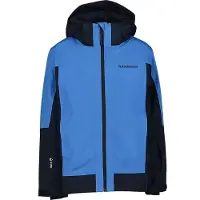 Peak Performance Junior Rider Tech Insulated Jacket Azure Ascent/blue Shadow/