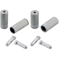 Jagwire Pro Universal Shift And Brake Cable Terminal Kit 20 Units Silver 5 mm