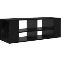 vidaXL TV-bänkset Svart Ek 102 x 35 x 35 cm Konstruerat trä