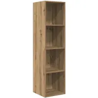 vidaXL TV-bänkset Artisan Ek 37 x 37 x 142,5 cm Konstruerat trä