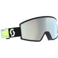 SCOTT Ambit Compact Black/Neon Yellow Goggle amp white chrome s2