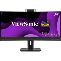 Viewsonic VG3457CV LED-skärm EEK F (A - G) 86.4 cm (34 tum) 3440 x 1440 pixel 21:9 5 ms DisplayPort, HDMI VA LED
