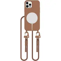 Tech-Protect MagNecklace MagSafe-fodral för iPhone 12 / 12 Pro - Brun