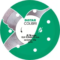 Distar Diamantkapskiva 11139053029; 76x10x0,8 mm