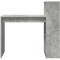 vidaXL Skrivbord Betonggrå 108 x 55 x 103.5 cm Konstruerat trä