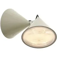 Tom Dixon Vägglampa , Pose, dimbara, Grå, Vardagsrum, Metall, Design