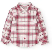 Boboli Poplin Check Skjorta Med Långa ärmar